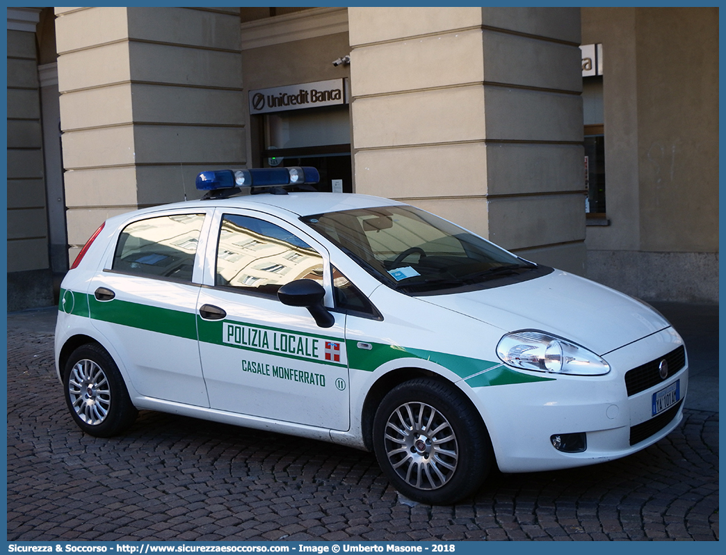 Polizia Locale YA101AM
Polizia Locale
Comune di Casale Monferrato
Fiat Grande Punto
