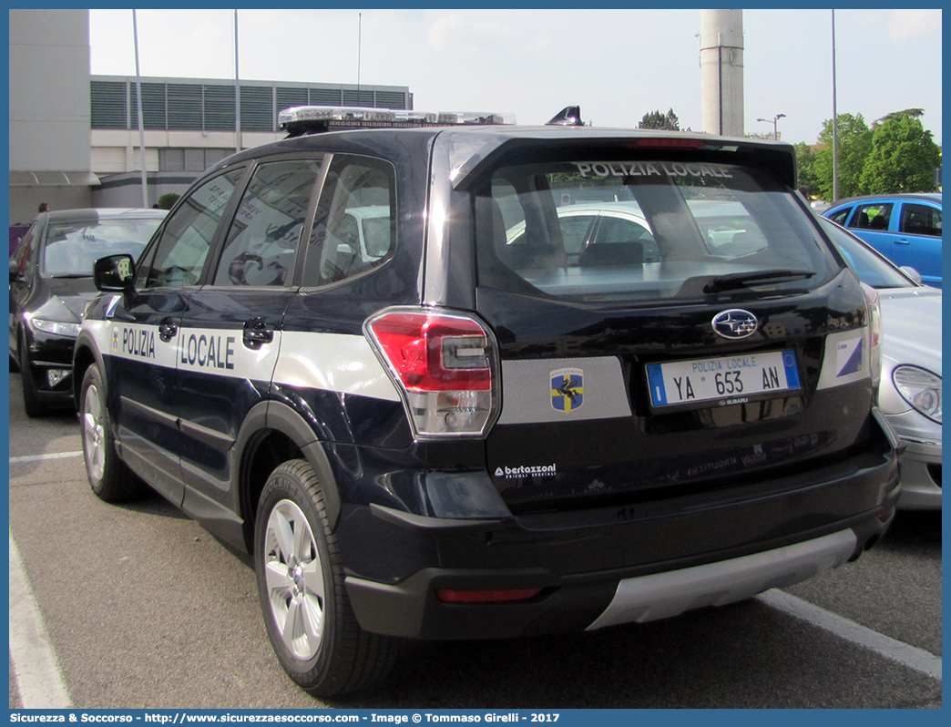 Polizia Locale YA653AN
Polizia Locale
Comune di Verona
Subaru Forester VI serie restyling
Allestitore Bertazzoni S.r.l.
Parole chiave: PL;P.L.;PM;P.M.;Polizia;Locale;Municipale;Verona;Subaru;Forester;Bertazzoni