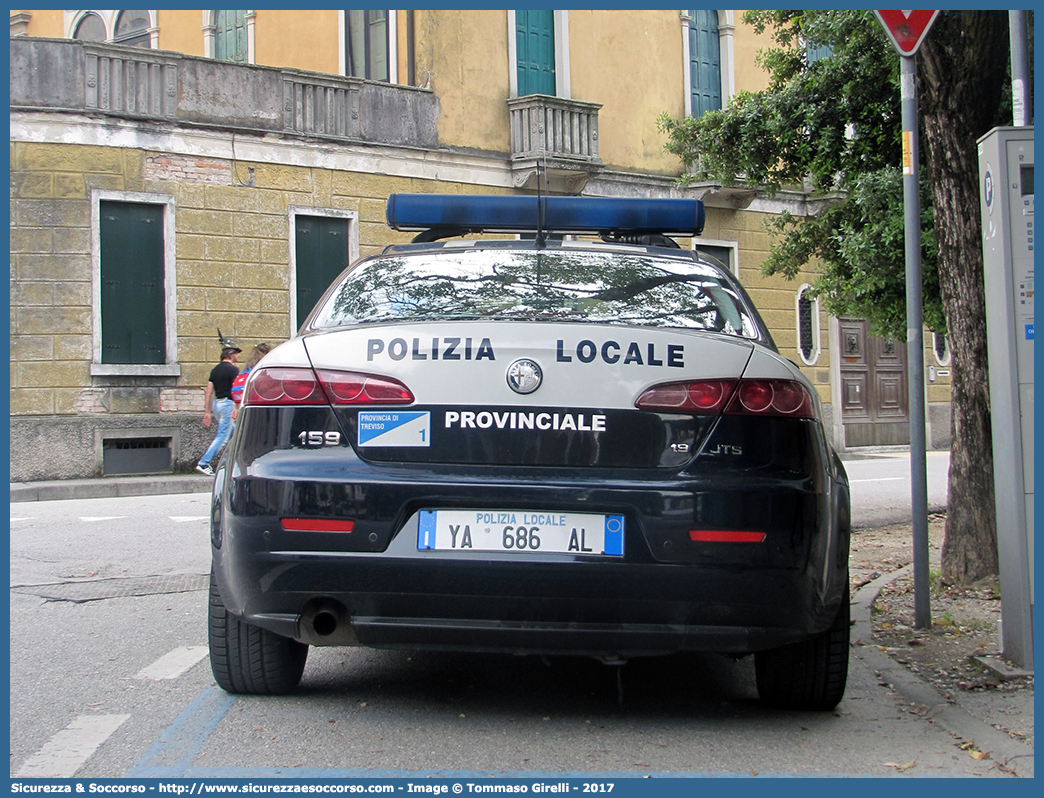 Polizia Locale YA686AL
Polizia Provinciale
Provincia di Treviso
Alfa Romeo 159
Parole chiave: PL;P.L.;Polizia;Provinciale;Treviso;Alfa;Romeo;159