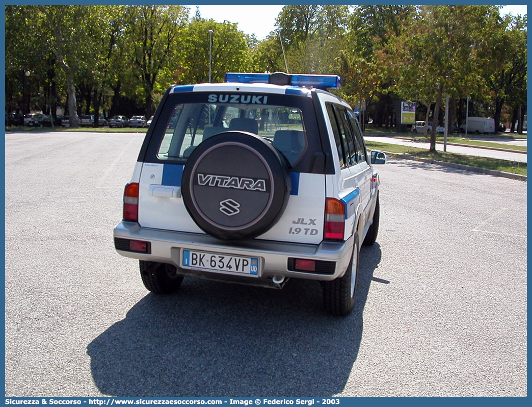 -
Polizia Comunale
Comune di Bertiolo
Suzuki Gran Vitara I serie
Parole chiave: PL;P.L.;PM;P.M.;Polizia;Locale;Municipale;Comunale;Bertiolo;Suzuki;Gran;Vitara