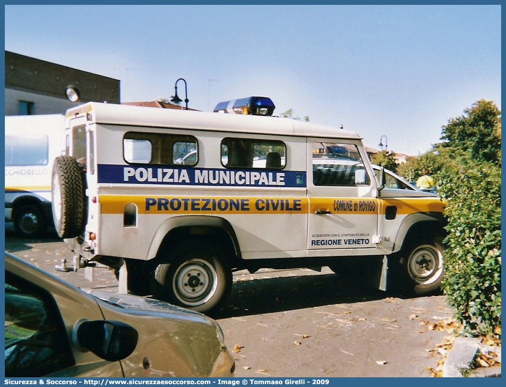 -
Polizia Municipale
Comune di Rovigo
Land Rover Defender 110
Protezione Civile
Parole chiave: PL;P.L.;PM;P.M.;Polizia;Locale;Municipale;Rovigo;Land;Rover;Defender;110