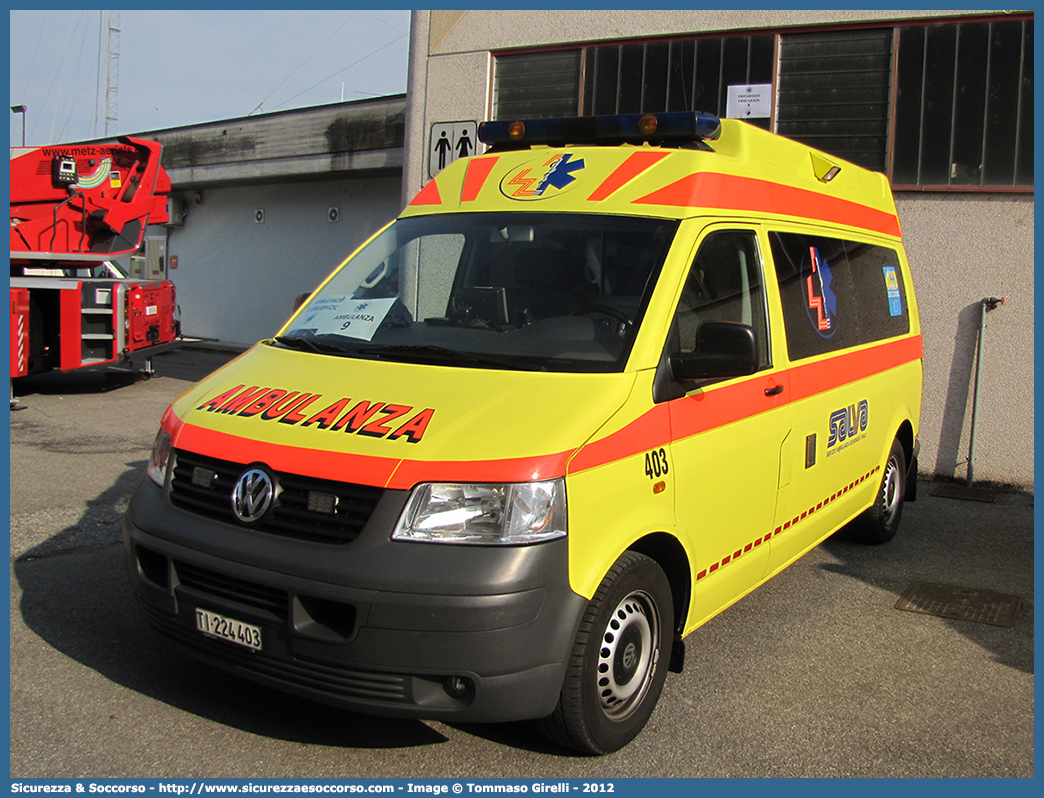 403
Confederazione Svizzera
SALVA - Servizio Ambulanza Locarnese e Valli
Volkswagen Transporter T5
Parole chiave: Svizzera;SALVA;Servizio;Ambulanza;Locarnese;Valli;Volkswagen;Transporter;T5