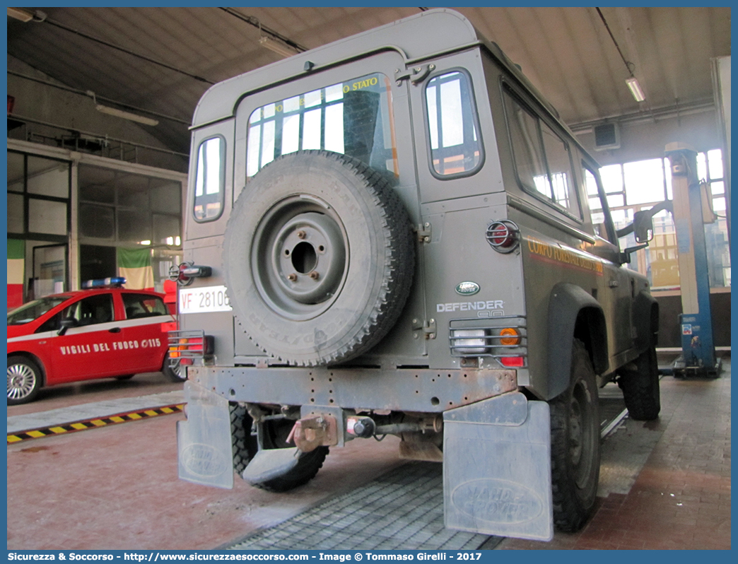 VF 28106
Corpo Nazionale Vigili del Fuoco
Servizio Antincendio Boschivo
Land Rover Defender 90
Parole chiave: VVF;V.V.F.;Corpo;Nazionale;Vigili;del;Fuoco;AIB;A.I.B.;Servizio;Antincendio;Boschivo;Land Rover;Defender;90