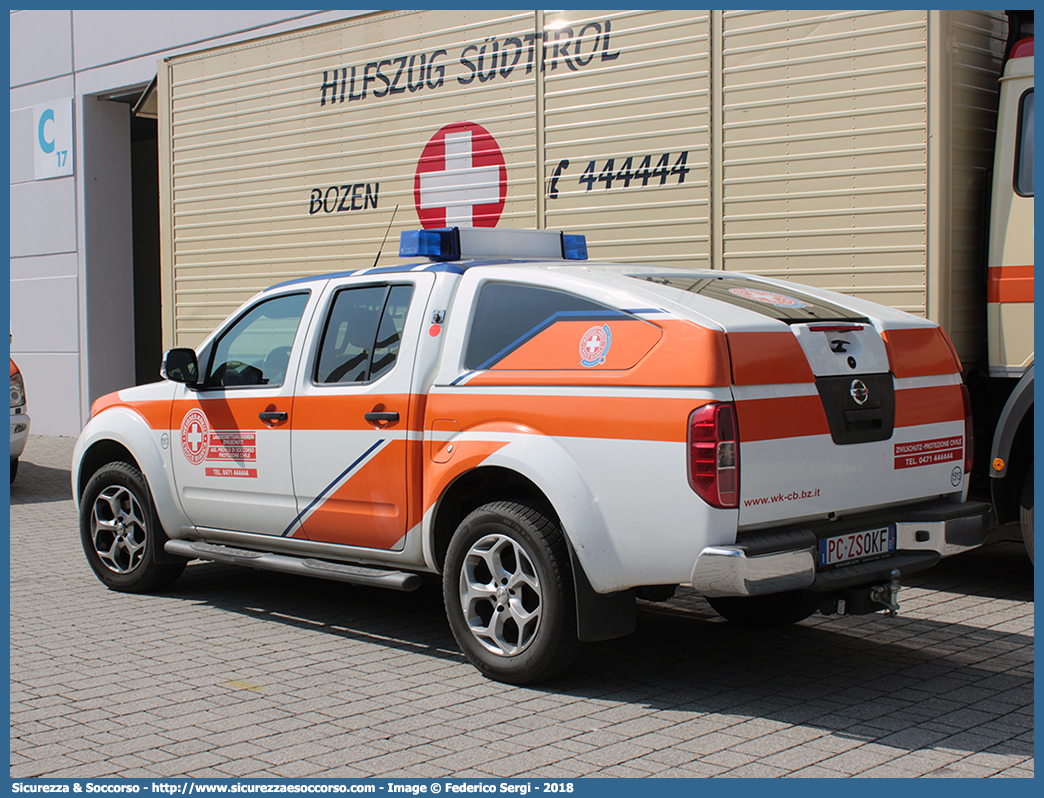 1513
Croce Bianca - Weisses Kreuz
Protezione Civile - Zivilschutz
Nissan Navara II serie
Parole chiave: Croce Bianca;Weisses Kreuz;WK;Sezione;Bolzano;Sektion;Bozen;Protezione Civile;Zivilschutz;Nissan;Navara