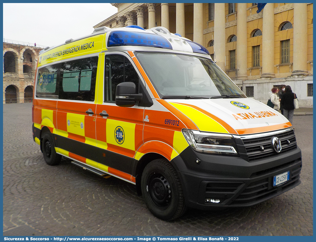 6991012
SUEM 118 Verona Emergenza
Azienda ULSS 9 - Scaligera
Volkswagen Crafter II serie
Allestitore Ambitalia S.p.A.
Parole chiave: 118;Verona;Emergenza;SUEM;S.U.E.M.;Ambulanza;Autoambulanza;Volkswagen;Crafter;Ambitalia