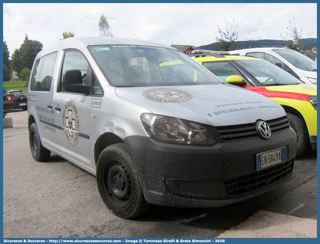 LOMB.6
Corpo Nazionale
Soccorso Alpino e Speleologico
Direzione Regionale Lombardia
Volkswagen Caddy V serie
Parole chiave: CNSAS;C.N.S.A.S.;Corpo;Nazionale;Soccorso;Alpino;Speleologico;Lombardia;SASL;S.A.S.L.;Direzione Regionale;Volkswagen;Caddy