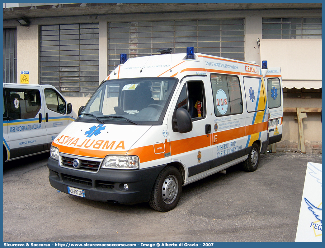 03
Misericordia di Castel Fiorentino
Fiat Ducato III serie
Allestitore CEVI S.n.c.
Parole chiave: Misericordie;Misericordia;Ambulanza;Autoambulanza;Fiat;Ducato;Castel Fiorentino;CEVI;Carrozzeria;Europea