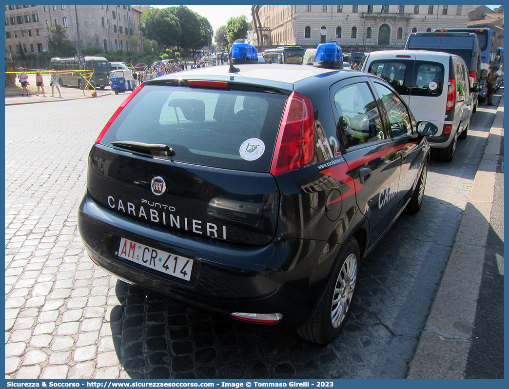 CC CR414
Arma dei Carabinieri
Reparto Carabinieri presso l'Aeronautica Militare
Fiat Punto IV serie
Parole chiave: AM;A.M.;CC;C.C.;Arma;Carabinieri;Aeronautica;Militare;Fiat;Punto