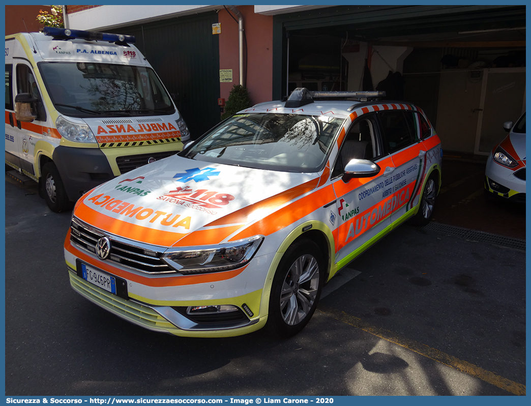 Sierra 2
ANPAS Liguria
Coordinamento delle Pubbliche Assistenze
Ambito 1° Savonese
Volkswagen Passat Variant VI serie
Allestitore Mariani Fratelli S.r.l.
Parole chiave: ANPAS;A.N.P.A.S.;Coordinamento;Associazione;Nazionale;Pubbliche;Assistenze;118;Savona;Automedica;Volkswagen;Passat;Variant;Mariani Fratelli