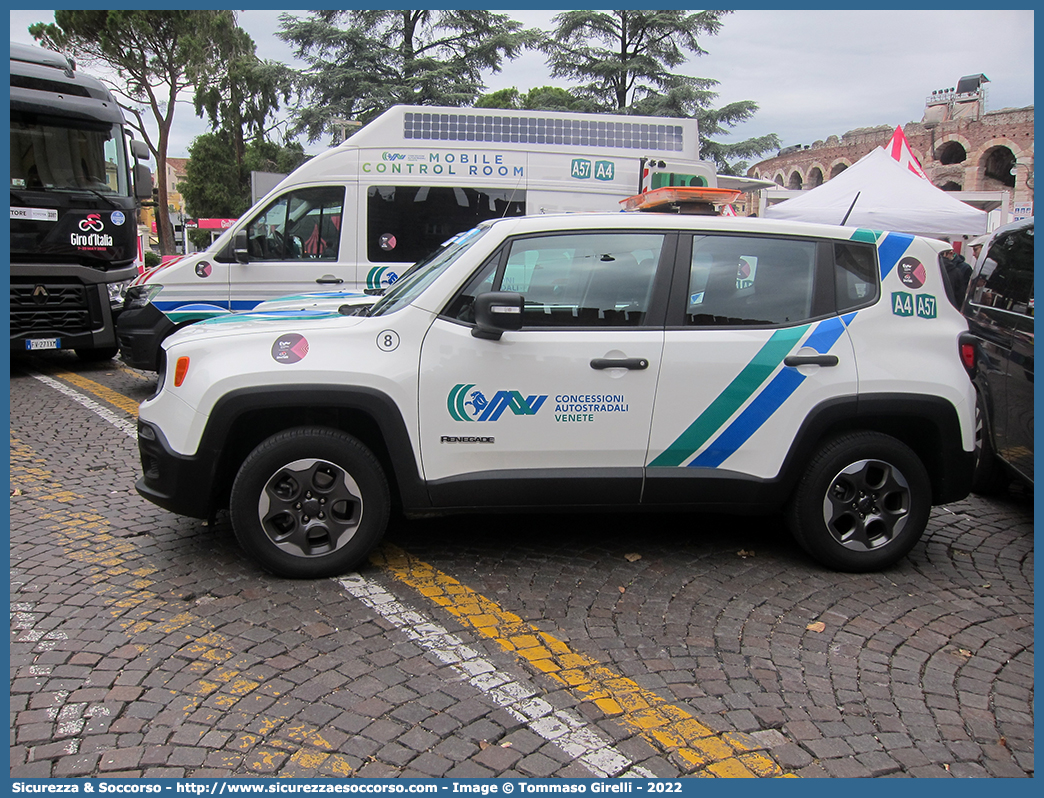 8
C.A.V. Concessioni Autostradali Venete
Ausiliari Viabilità
Jeep Renegade I serie
Parole chiave: CAV;C.A.V.;Concessioni;Autostradali;Venete;Ausiliari;Viabilità;Autostrada;Autostrade;Jeep;Renegade