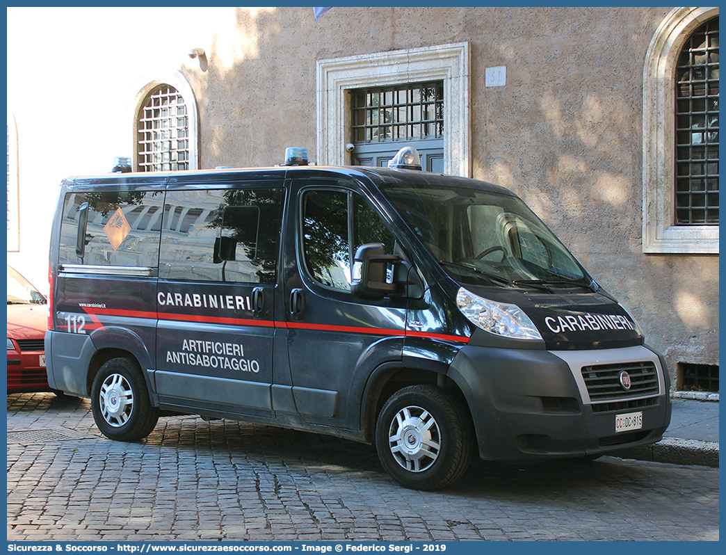 CC DC815
Arma dei Carabinieri
Artificieri Antisabotaggio
Fiat Ducato III serie
Parole chiave: CC;C.C.;Arma;dei;Carabinieri;Artificieri;Antisabotaggio;Fiat;Ducato;X250;X 250