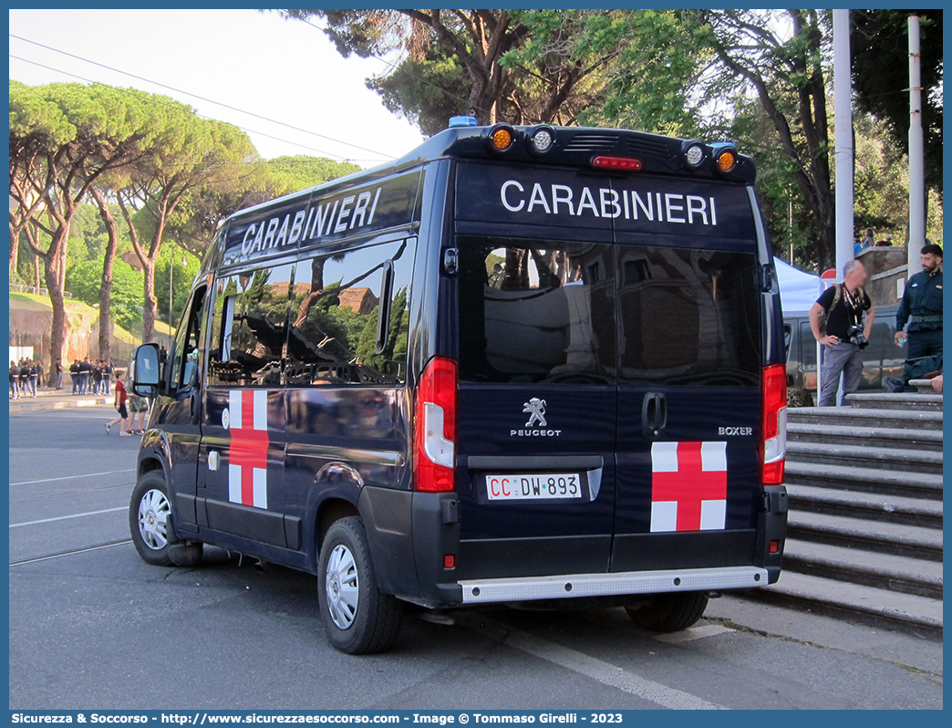 CC DW893
Arma dei Carabinieri
Servizio Sanitario
Peugeot Boxer III serie restyling
Allestitore GGG Elettromeccanica S.r.l.
Parole chiave: CC;C.C.;Arma;Carabinieri;Servizio;Sanitario;Ambulanza;Autoambulanza;Peugeot;Boxer;GGG;Elettromeccanica