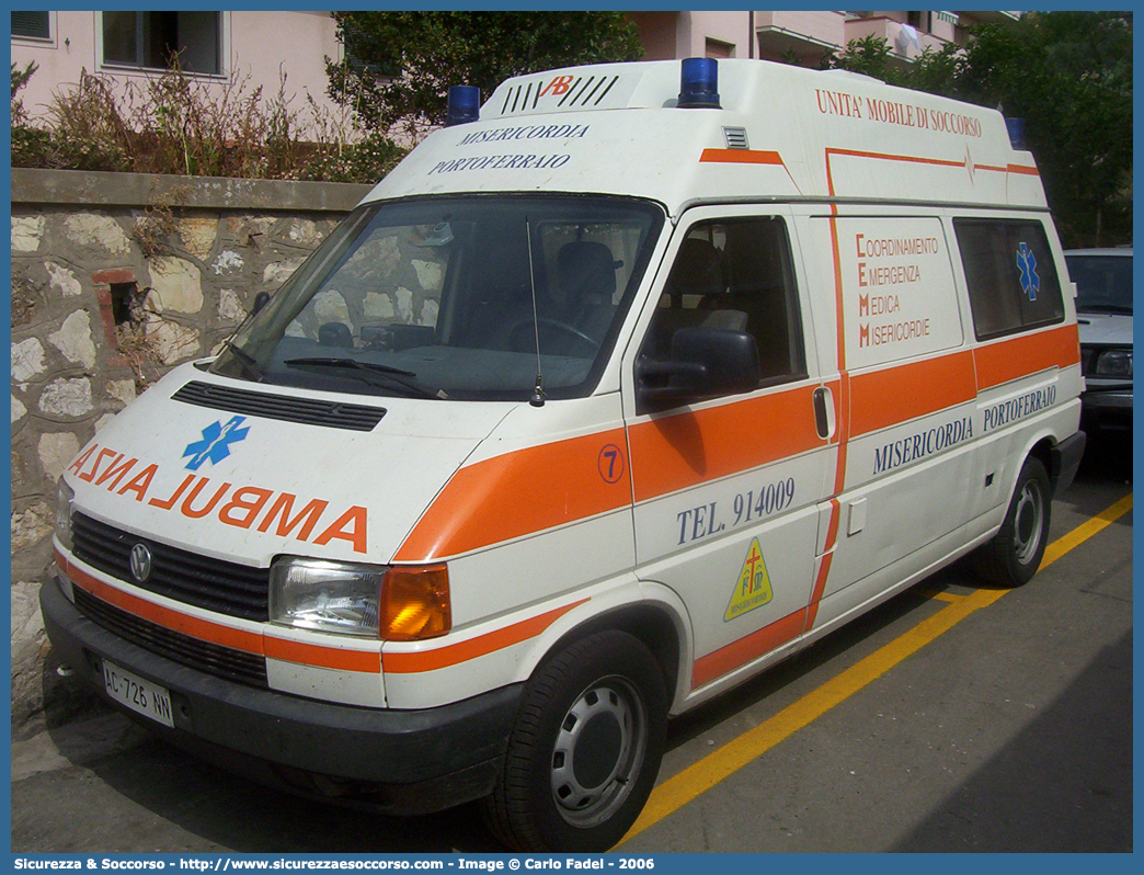 7
Misericordia Portoferraio
Volkswagen Transporter T4
Parole chiave: Misericordie;Misericordia;Ambulanza;Autoambulanza;Volkswagen;Transporter;T4;Portoferraio