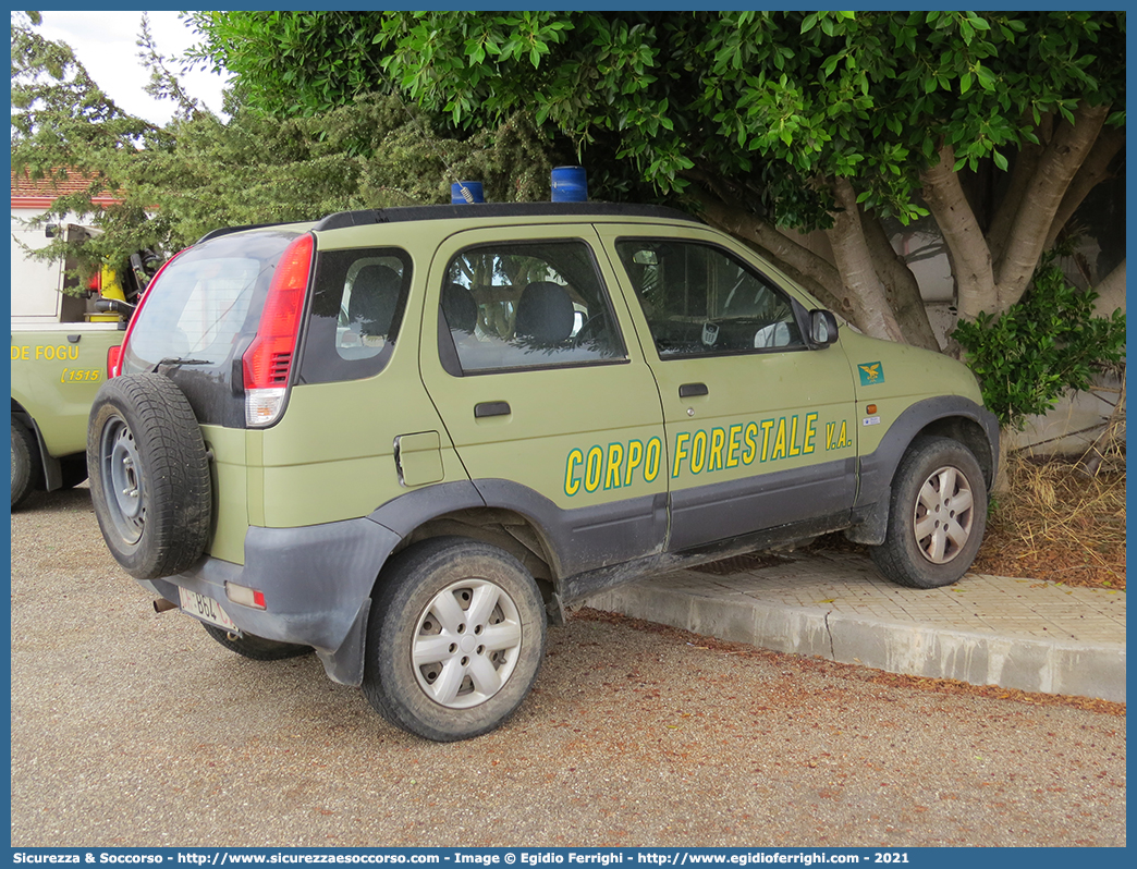 CFva B64 CA
Corpo Forestale
e di Vigilanza Ambientale
Regione Sardegna
Daihatsu Terios I serie
Parole chiave: CFVA;C.F.V.A.;Corpo;Forestale;Vigilanza;Ambientale;Sardegna;Daihatsu;Terios