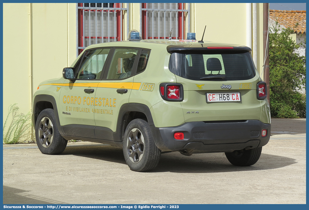 CFva H68 CA
Corpo Forestale
e di Vigilanza Ambientale
Regione Sardegna
Jeep Renegade I serie
Parole chiave: CFVA;C.F.V.A.;Corpo;Forestale;Vigilanza;Ambientale;Sardegna;Jeep;Renegade