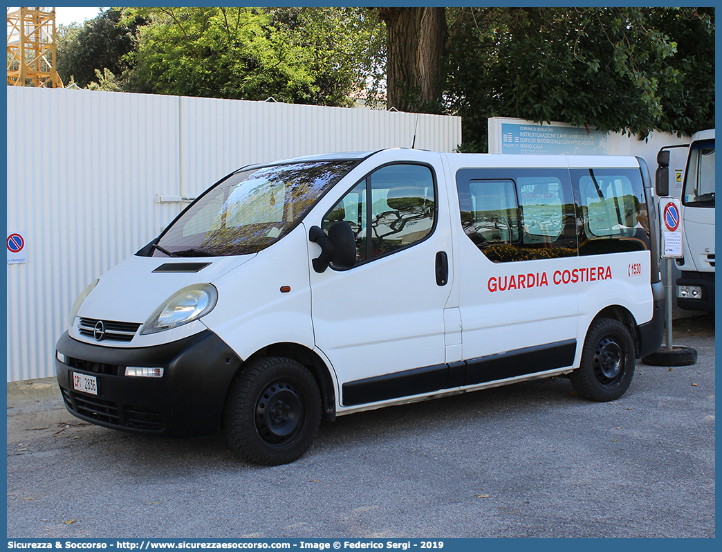 CP 2836
Corpo delle Capitanerie di Porto
Guardia Costiera 
Opel Vivaro I serie
(variante)
Parole chiave: CP;C.P.;GC;G.C.;Guardia;Costiera;Capitaneria;Capitanerie;di;Porto;Opel;Vivaro