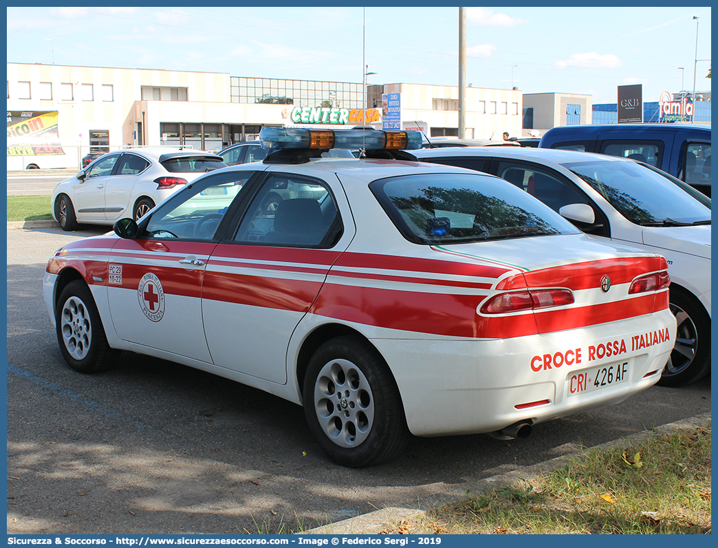 CRI 426AF
Croce Rossa Italiana
Piacenza
Alfa Romeo 156 II serie
Parole chiave: CRI;C.R.I.;Croce;Rossa;Italiana;Alfa;Romeo;156