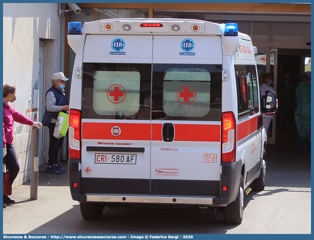 CRI 580AF
Croce Rossa Italiana
Selvazzano Dentro (PD)
Fiat Ducato III serie restyling
Allestitore Mariani Fratelli S.r.l.
Parole chiave: CRI;C.R.I.;Croce;Rossa;Italiana;Fiat;Ducato;X290;Selvazzano Dentro;Mariani;Fratelli