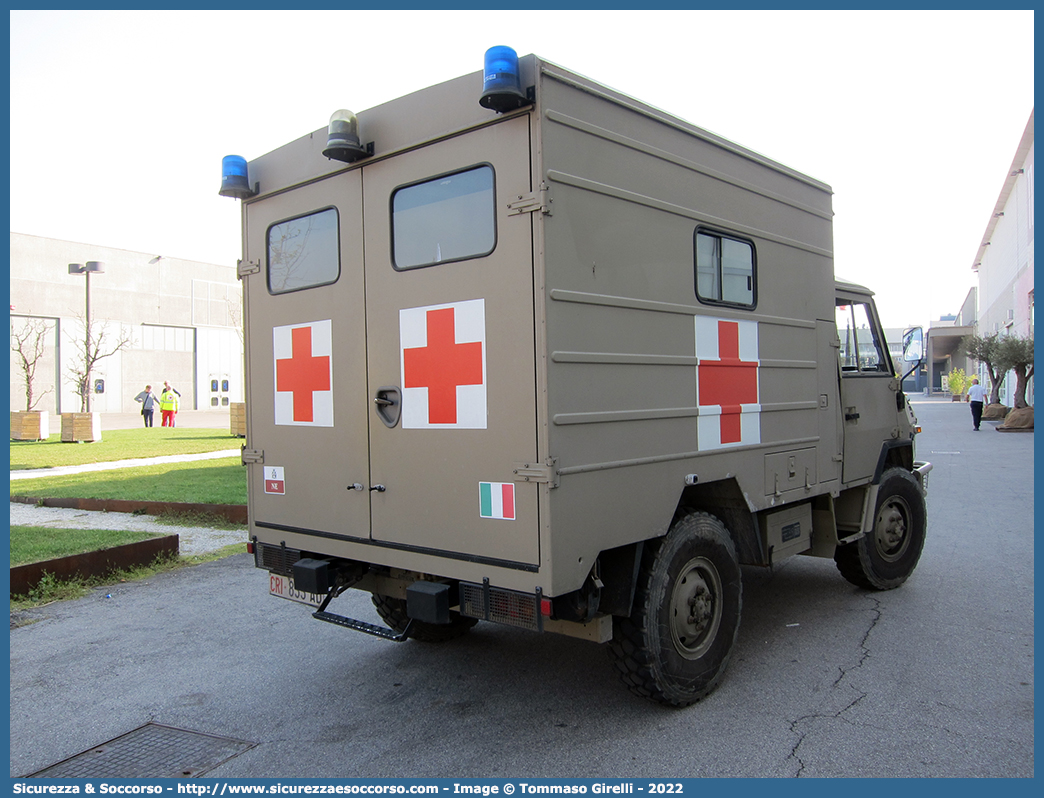 CRI 855AD
Croce Rossa Italiana
Corpo Militare
Iveco VM 90
Allestitore Mussa & Graziano S.r.l.
Parole chiave: CRIM;CRI;C.R.I.;C.R.I.M.;Croce;Rossa;Italiana;Corpo;Militare;Iveco;VM90