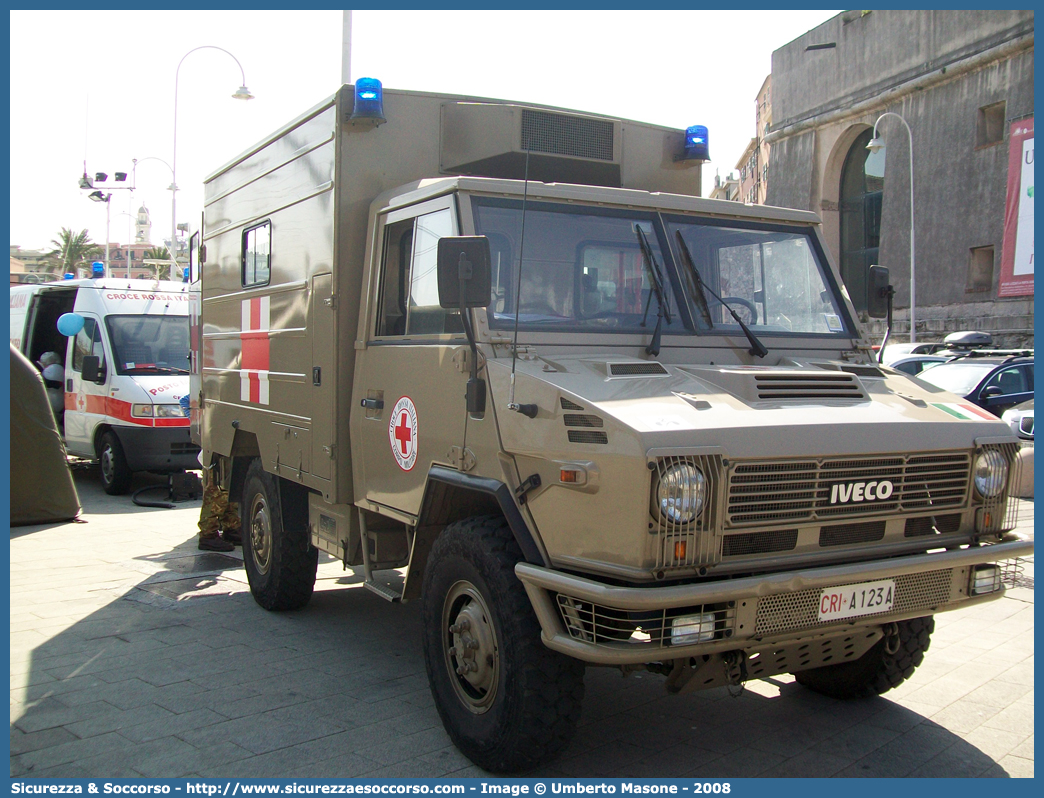 CRI A123A
Croce Rossa Italiana
Corpo Militare
Iveco VM 90
Allestitore Mussa & Graziano S.r.l.
Parole chiave: CRIM;C.R.I.M.;Croce;Rossa;Italiana;Corpo;Militare;Iveco;VM90;VM;90;Mussa;Graziano