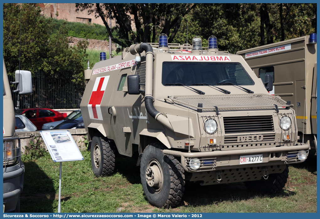 CRI A277C
Croce Rossa Italiana
Corpo Militare
Iveco VM 90P
Allestitore Boneschi S.r.l.
Parole chiave: CRIM;C.R.I.M.;Croce;Rossa;Italiana;Corpo;Militare;Iveco VM 90P;Boneschi