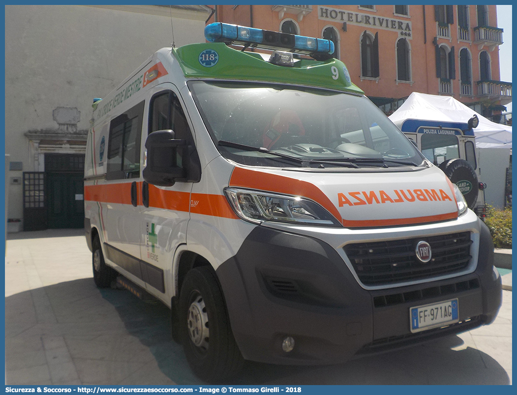 9
Pubblica Assistenza Croce Verde Mestre
Fiat Ducato III serie restyling
Allestitore Class S.r.l.
Parole chiave: P.A.;PA;Pubblica;Assistenza;Croce;Verde;Mestre;Fiat;Ducato;X290;Class