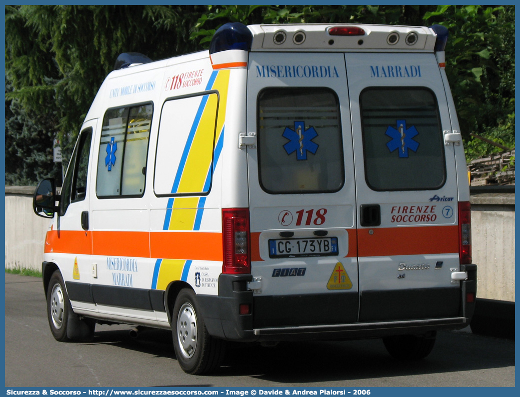 7
Misericordia di Marradi
Fiat Ducato II serie restyling
Allestitore Aricar S.p.A.
Parole chiave: Misericordie;Misericordia;Ambulanza;Autoambulanza;Fiat;Ducato;Aricar;Marradi