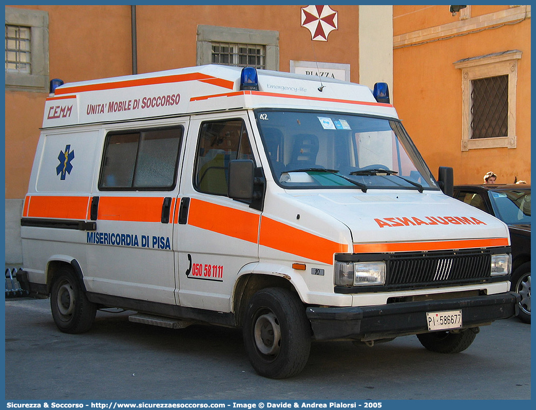 42
Misericordia di Pisa
Fiat Ducato I serie
Allestitore MAF S.n.c.
Parole chiave: Misericordie;Misericordia;Ambulanza;Autoambulanza;Fiat;Ducato;MAF;M.A.F.;Mariani;Alfredo;Pisa