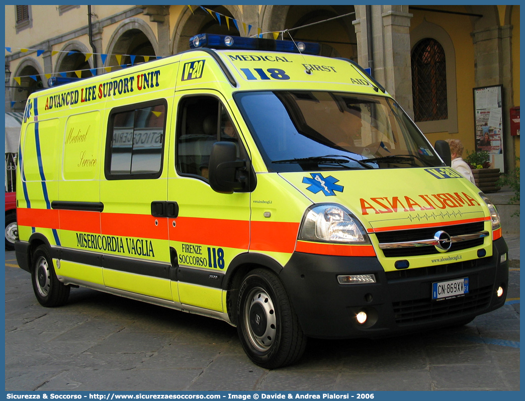 V-20
Misericordia Vaglia
Opel Movano II serie
Allestitore Alessi e Becagli S.n.c.
Parole chiave: Misericordie;Misericordia;Ambulanza;Autoambulanza;Vaglia;Opel;Movano;Alessi e Becagli