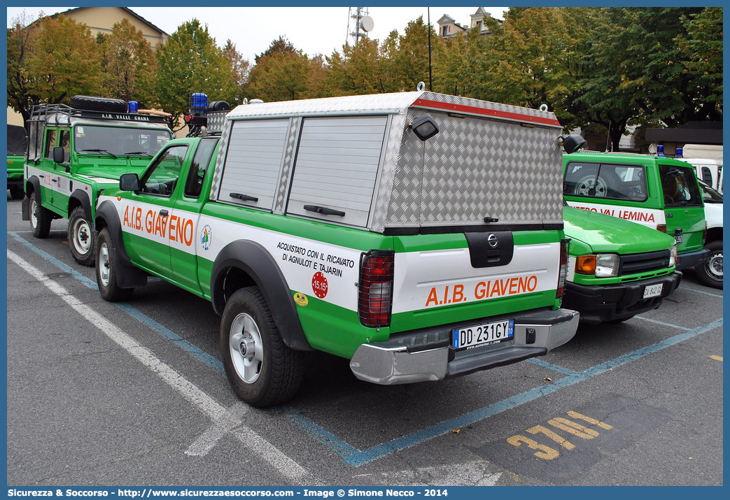 -
Corpo Volontari Antincendi Boschivi
Giaveno (TO)
Nissan Navara I serie restyling
Parole chiave: Corpo;Volontari;Antincendi;Boschivi;AIB;A.I.B.;Piemonte;Giaveno;Nissan;Navara