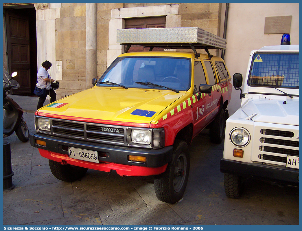 -
Misericordia di Pisa
Toyota Hilux IV serie restyling
Parole chiave: Misericordia;Misericordie;Pisa;Toyota;Hilux