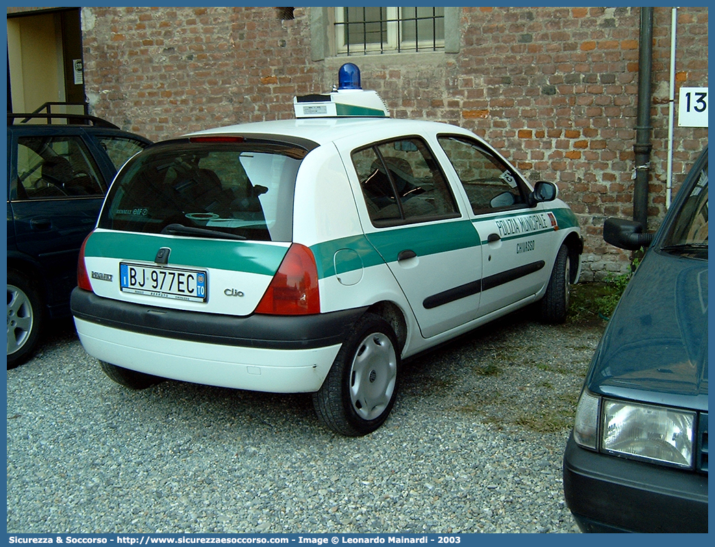 -
Polizia Municipale
Comune di Chivasso
Renault Clio II serie
Parole chiave: PL;P.L.;PM;P.M.;Polizia;Locale;Municipale;Chivasso;Renault;Clio