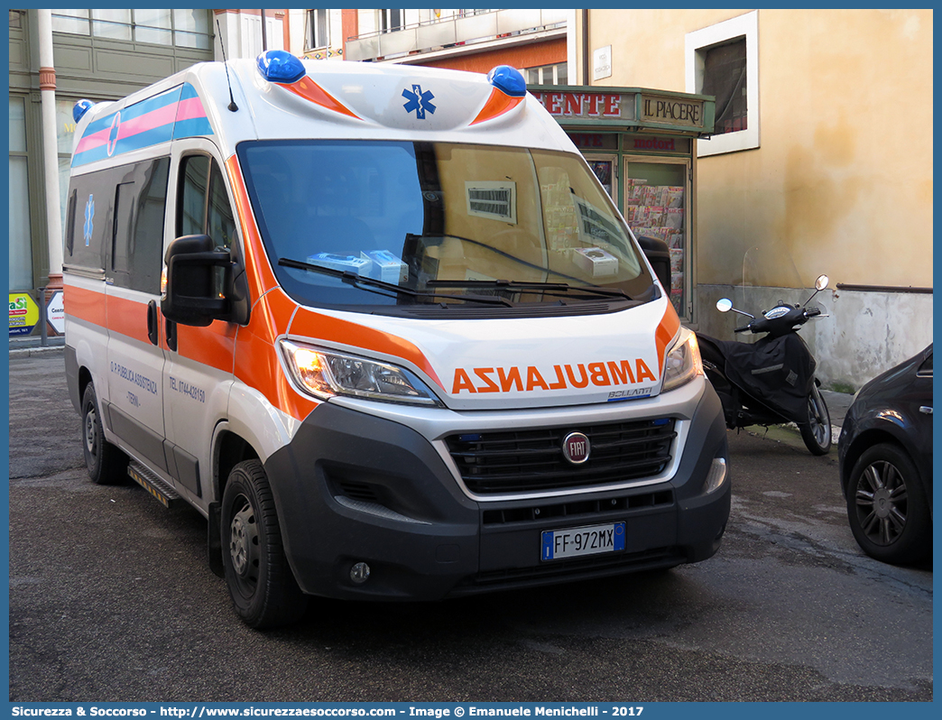 -
O.P. Pubblica Assistenza Terni ODV
Fiat Ducato III serie restyling
Allestitore Aricar S.p.A.
Parole chiave: O.P.;OP;P.A.;PA;Opera;Pia;Pubblica;Assistenza;Terni;Fiat;Ducato;Aricar;Ambulanza;Autoambulanza