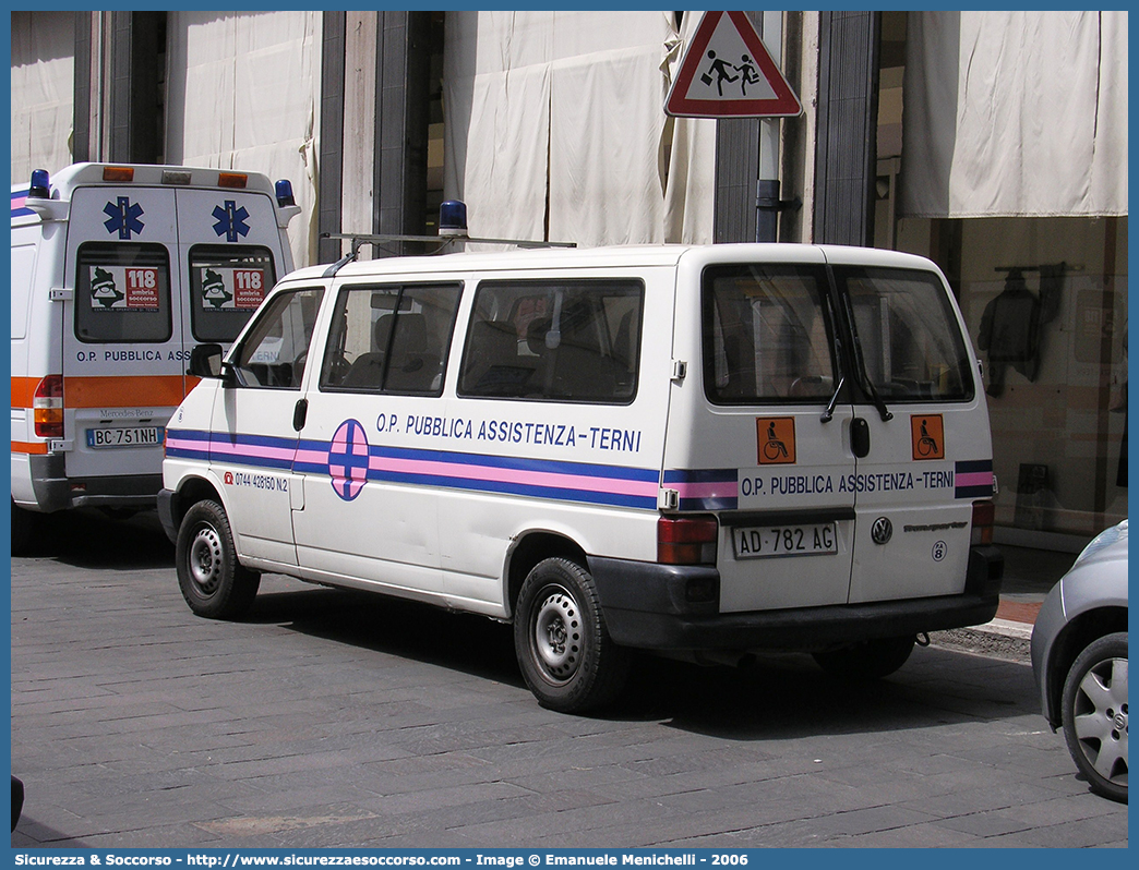 PA 08
O.P. Pubblica Assistenza Terni ODV
Volkswagen Transporter T4
Parole chiave: O.P.;OP;P.A.;PA;Opera;Pia;Pubblica;Assistenza;Terni;Volkswagen;Transporter;T4