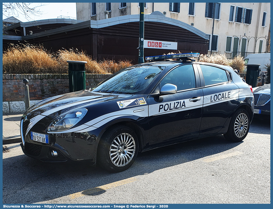 Polizia Locale YA521AK
Polizia Locale
Comune di Venezia
Alfa Romeo Nuova Giulietta
I serie II restyling
Parole chiave: PL;P.L.;PM;P.M.;Polizia;Locale;Municipale;Venezia;Alfa Romeo;Nuova;Giulietta