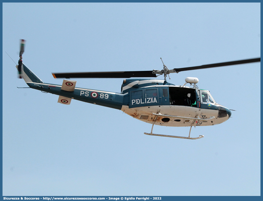 PS 89
Polizia di Stato
Reparto Volo
Agusta Bell AB212
Parole chiave: PS;P.S.;Polizia;di;Stato;Reparto;Volo;Agusta;Bell;AB212;AB 212