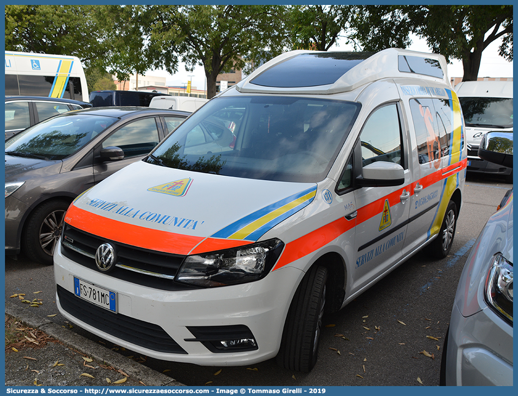 131
Misericordia Vicarello
Volkswagen Caddy III serie restyling
Allestitore MAF S.n.c.
Parole chiave: Misericordie;Misericordia;Vicarello;Volkswagen;Caddy;MAF;M.A.F.;Mariani;Alfredo;e;Figlio